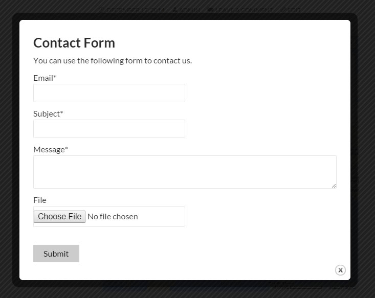 Contact Form in Action
